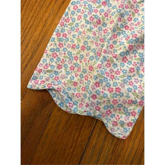 Vintage Debbie Dare Girls Floral Bunny Ears Scalloped Romper Size 18mo - Picture 2 of 5